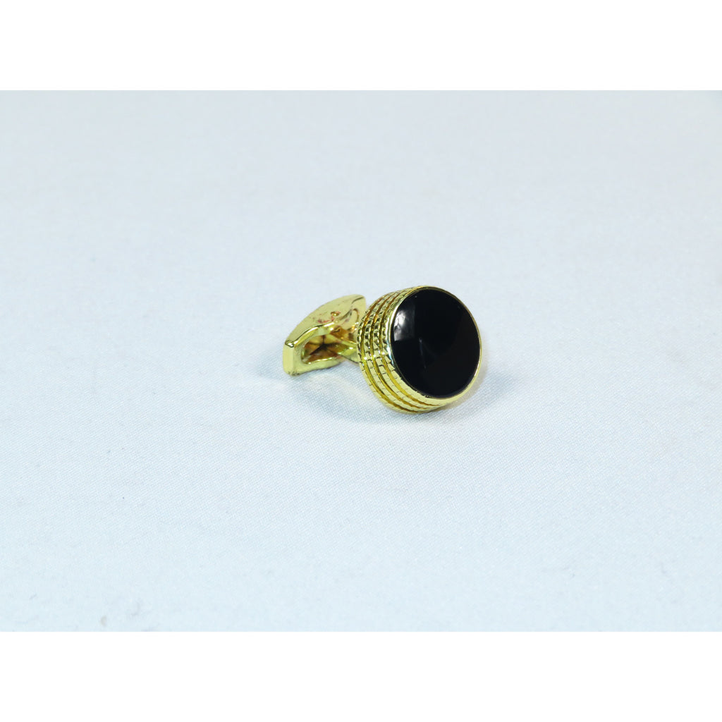Cufflinks By La Madre From Turkey Solid Stainless Steel LA-10 Black/Gold
