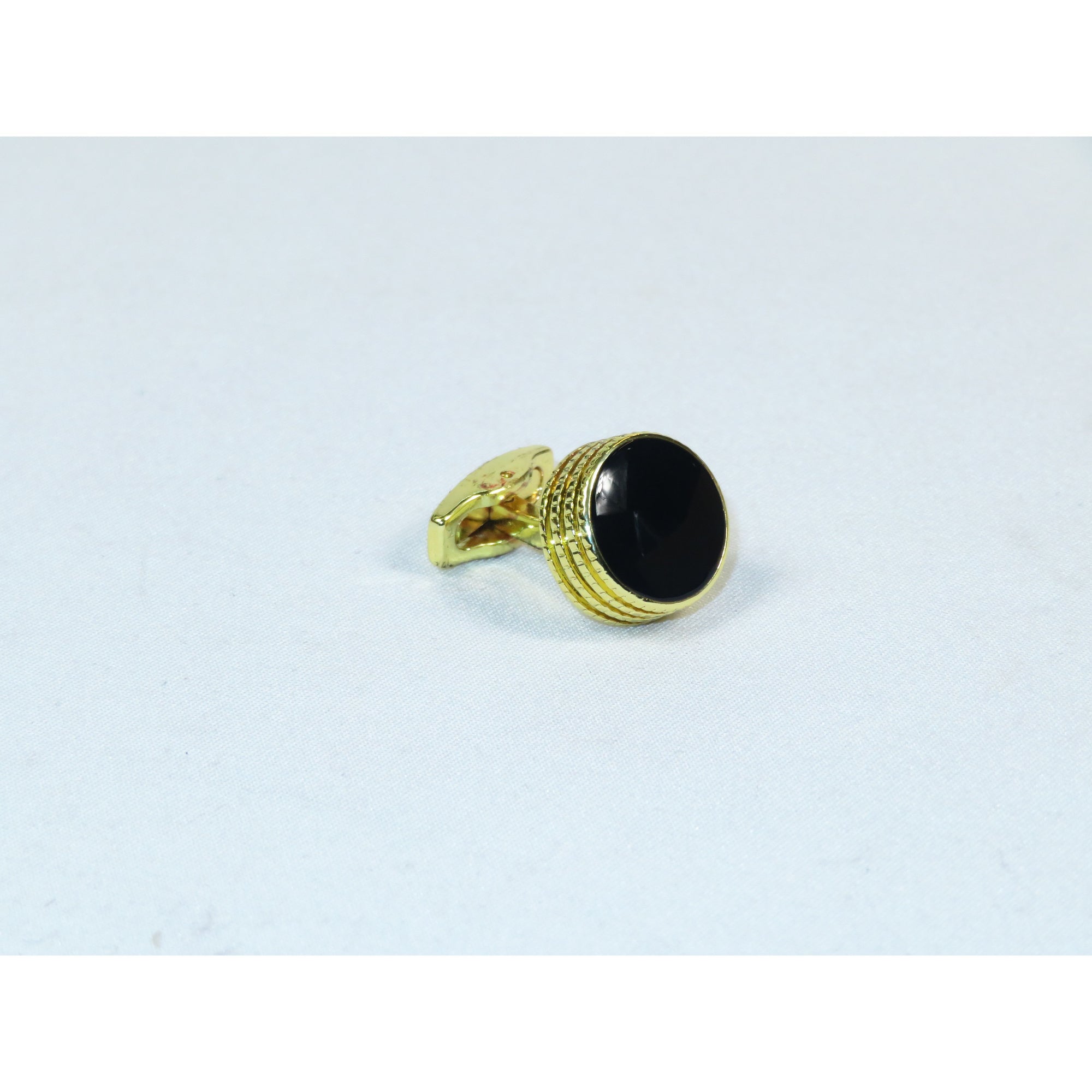 Cufflinks By La Madre From Turkey Solid Stainless Steel LA-10 Black/Gold