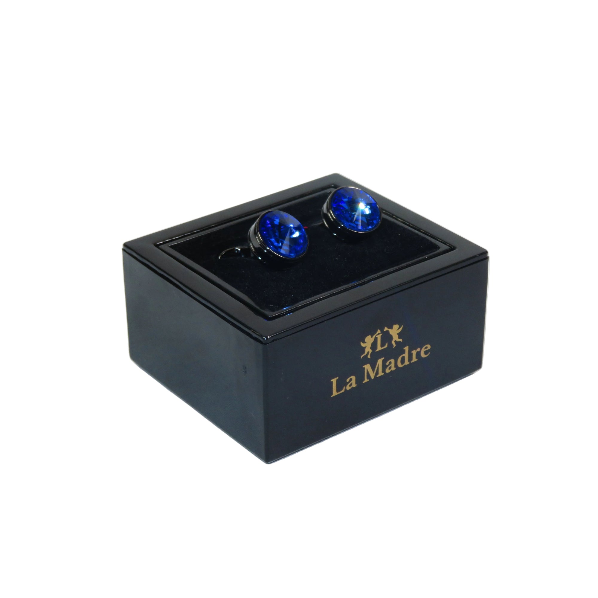 Cufflinks By La Madre From Turkey Solid Stainless Steel LA-11 Blue