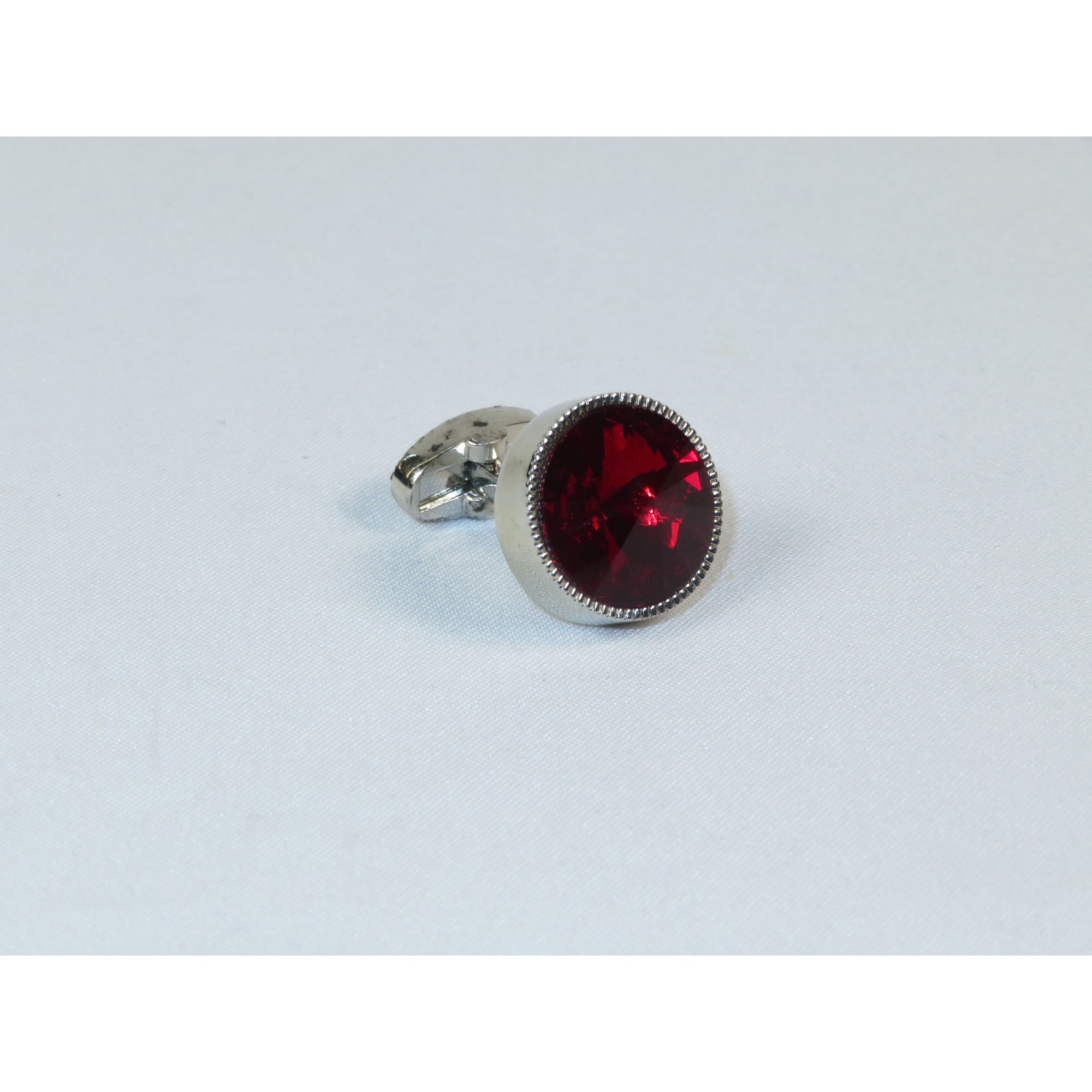 Cufflinks By La Madre From Turkey Solid Stainless Steel LA-12 Burgundy