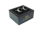 Cufflinks By La Madre From Turkey Solid Stainless Steel LA-14 Black
