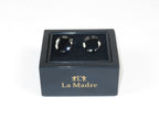 Cufflinks By La Madre From Turkey Solid Stainless Steel LA-15 Black