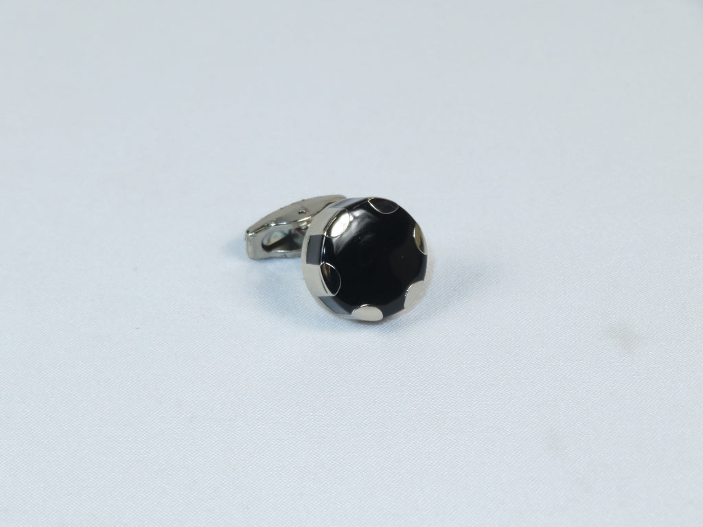 Cufflinks By La Madre From Turkey Solid Stainless Steel LA-15 Black