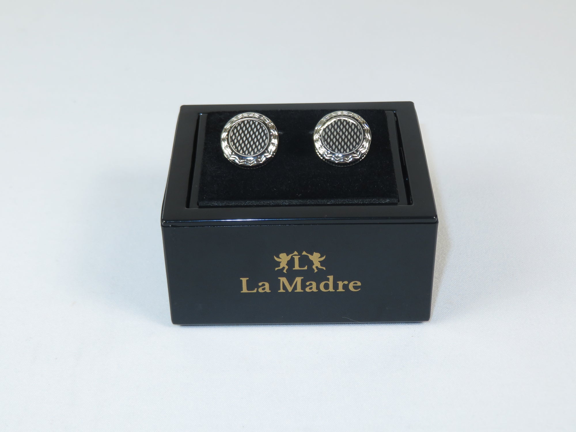 Cufflinks By La Madre From Turkey Solid Stainless Steel LA-16 Silver