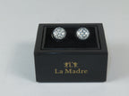 Cufflinks By La Madre From Turkey Solid Stainless Steel LA-17 Gray/White