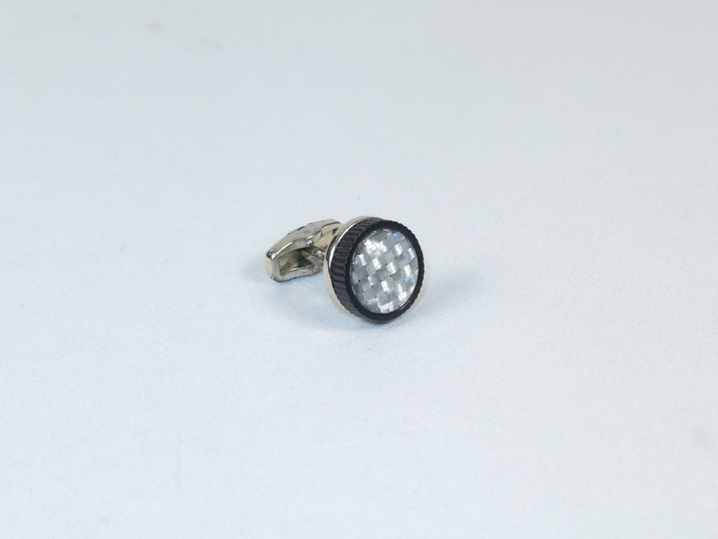 Cufflinks By La Madre From Turkey Solid Stainless Steel LA-17 Gray/White