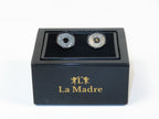 Cufflinks By La Madre From Turkey Solid Stainless Steel LA-18 Silver Metalic