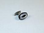 Cufflinks By La Madre From Turkey Solid Stainless Steel LA-19 Silver Diamond Oval