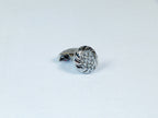 Cufflinks By La Madre From Turkey Solid Stainless Steel LA-21 Silver Diomand Round