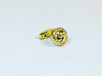Cufflinks By La Madre From Turkey Solid Stainless Steel LA-3 Gold Diamond