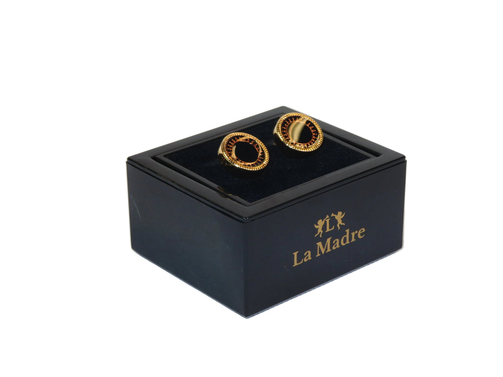 Cufflinks By La Madre From Turkey Solid Stainless Steel LA-5 Rose Gold