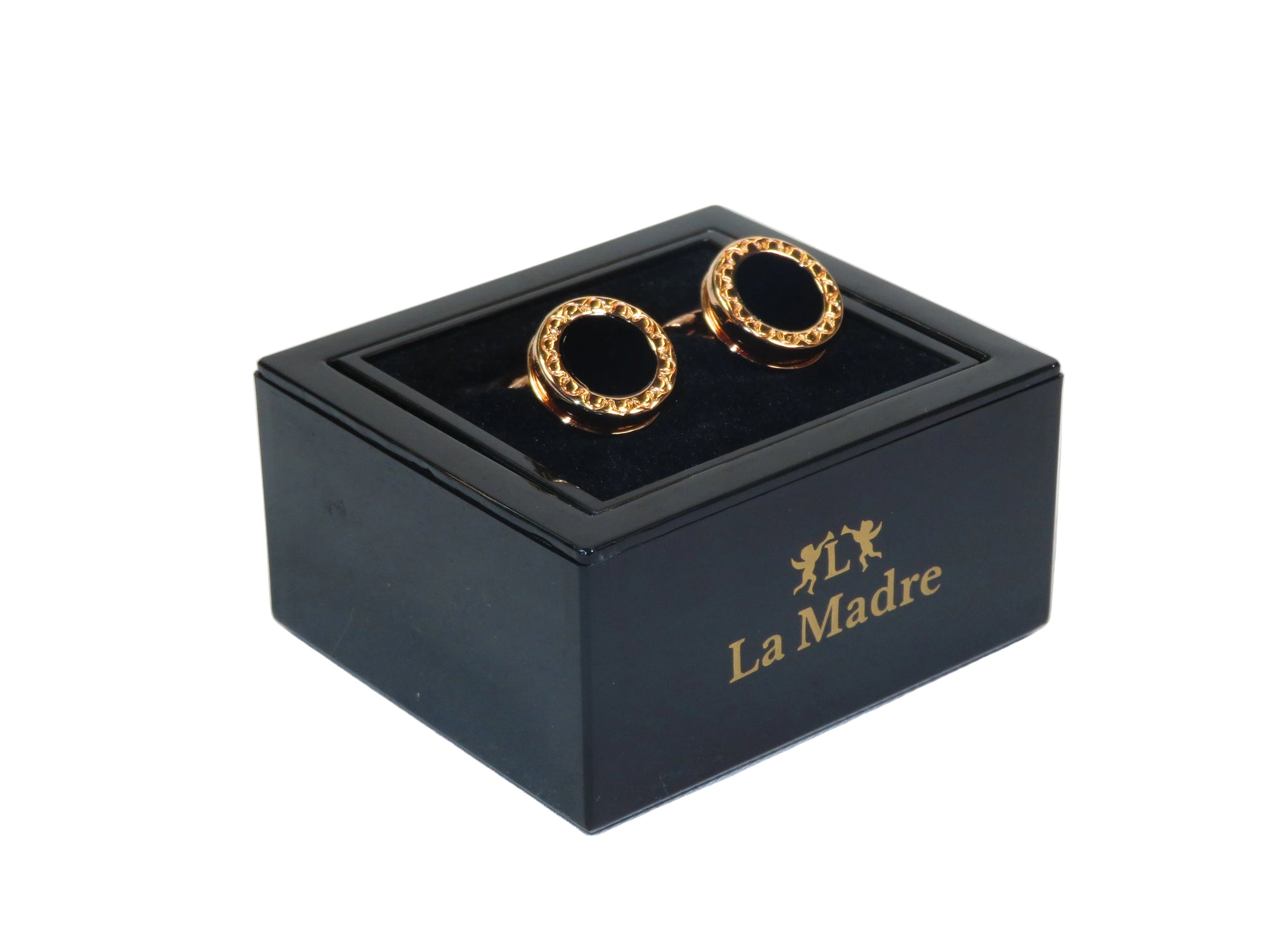 Cufflinks By La Madre From Turkey Solid Stainless Steel LA-7 Rose Gold
