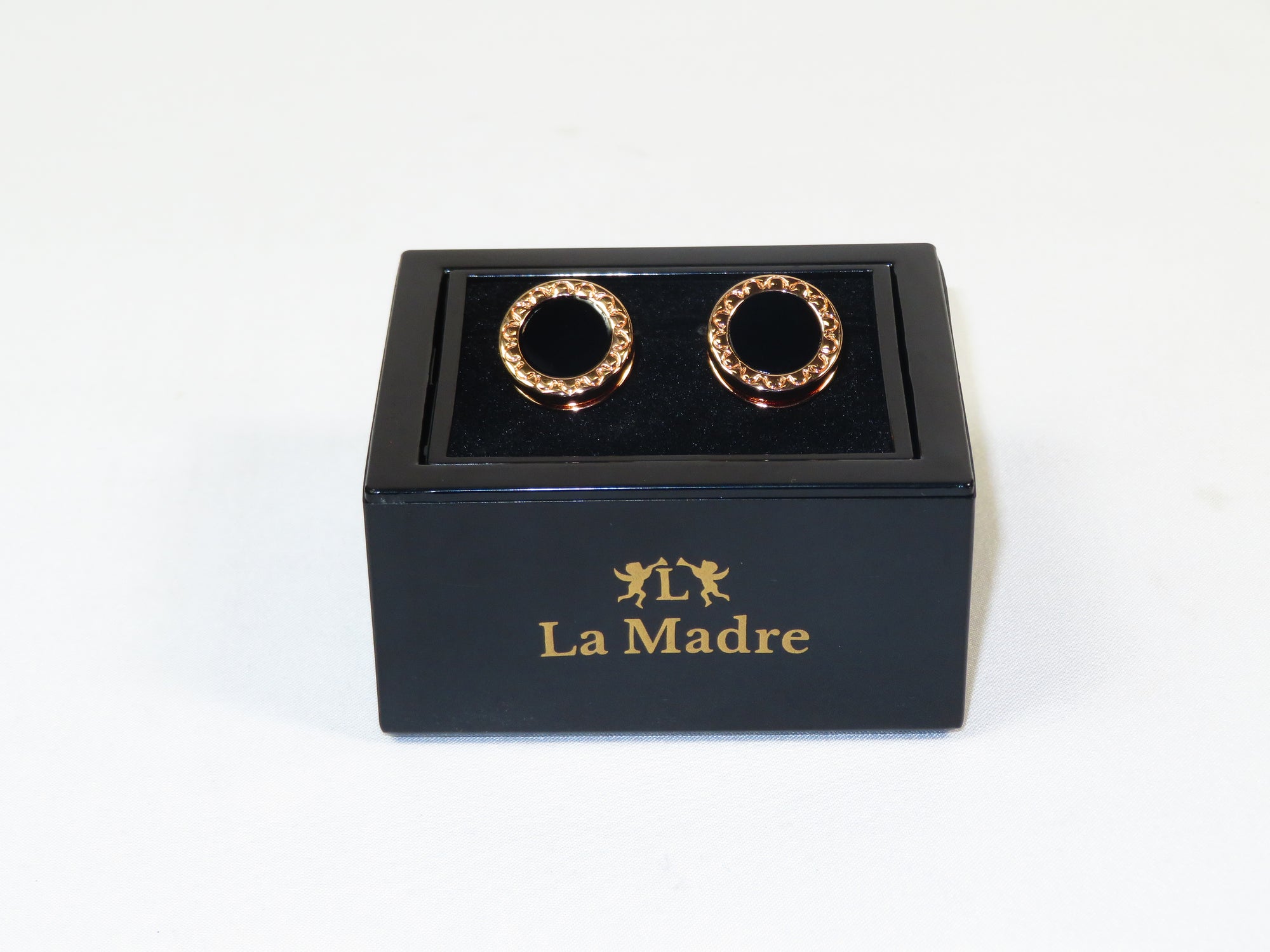 Cufflinks By La Madre From Turkey Solid Stainless Steel LA-7 Rose Gold