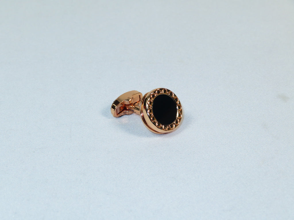 Cufflinks By La Madre From Turkey Solid Stainless Steel LA-7 Rose Gold