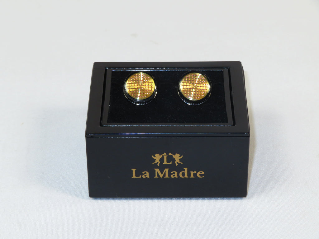 Cufflinks By La Madre From Turkey Solid Stainless Steel LA-8 Rose Gold