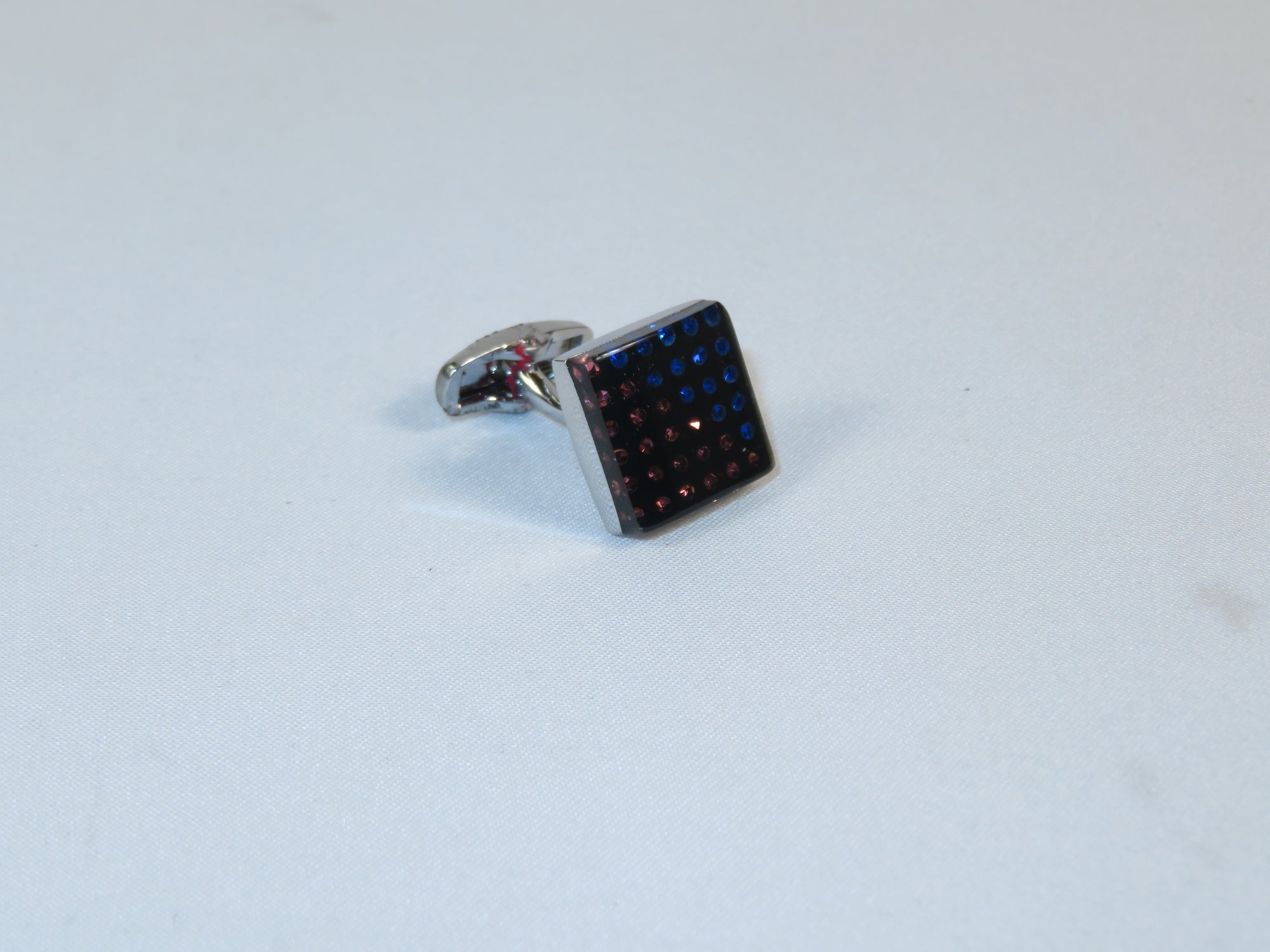 Cufflinks By La Madre From Turkey Solid Stainless Steel LA-9 Rose/Blue