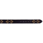 The Lazio Navy Blue Suede Leather Belt