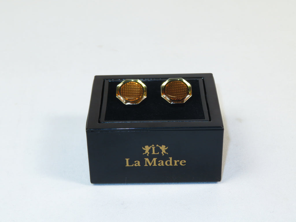 Cufflinks By La Madre From Turkey Solid Stainless Steel LA-4 Rose Gold