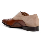 Belvedere Men's Shoes Oxford Leather LEONTES Ant. Cognac/Oat