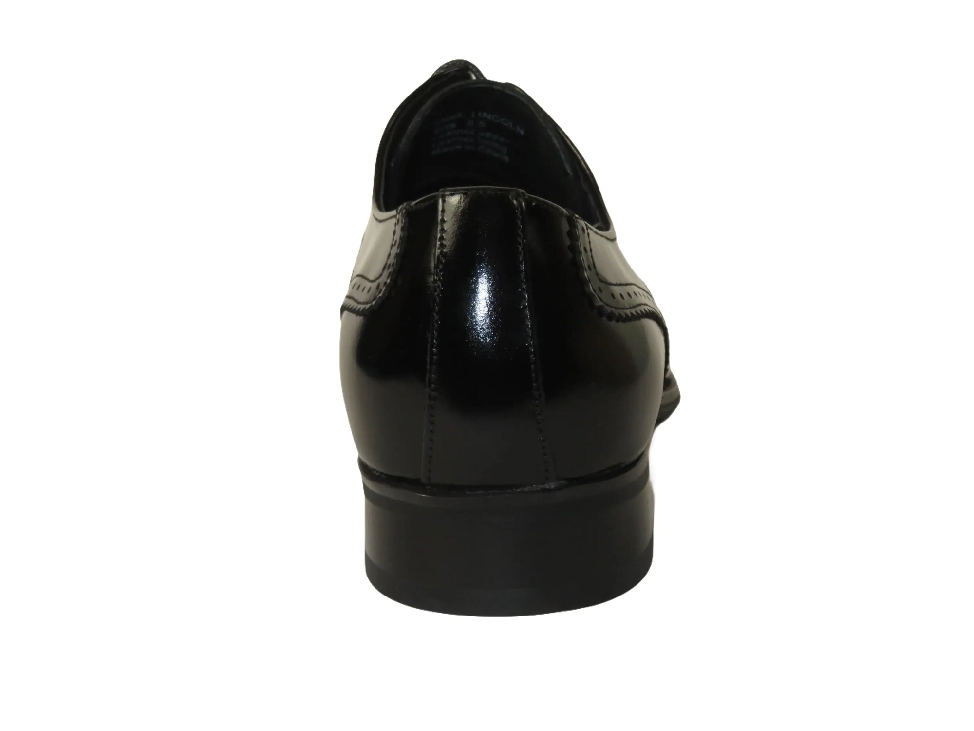 Men's Giovanni Shoes High Quality Leather Wing Tip Derby LINCOLN Black