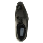 Men's Giovanni Shoes High Quality Leather Wing Tip Derby LINCOLN Black