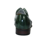Men's Giovanni Shoes High Quality Leather Wing Tip Derby LINCOLN Green