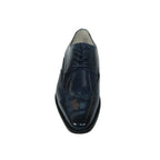 Men's Giovanni Shoes High Quality Leather Wing Tip Derby LINCOLN Navy