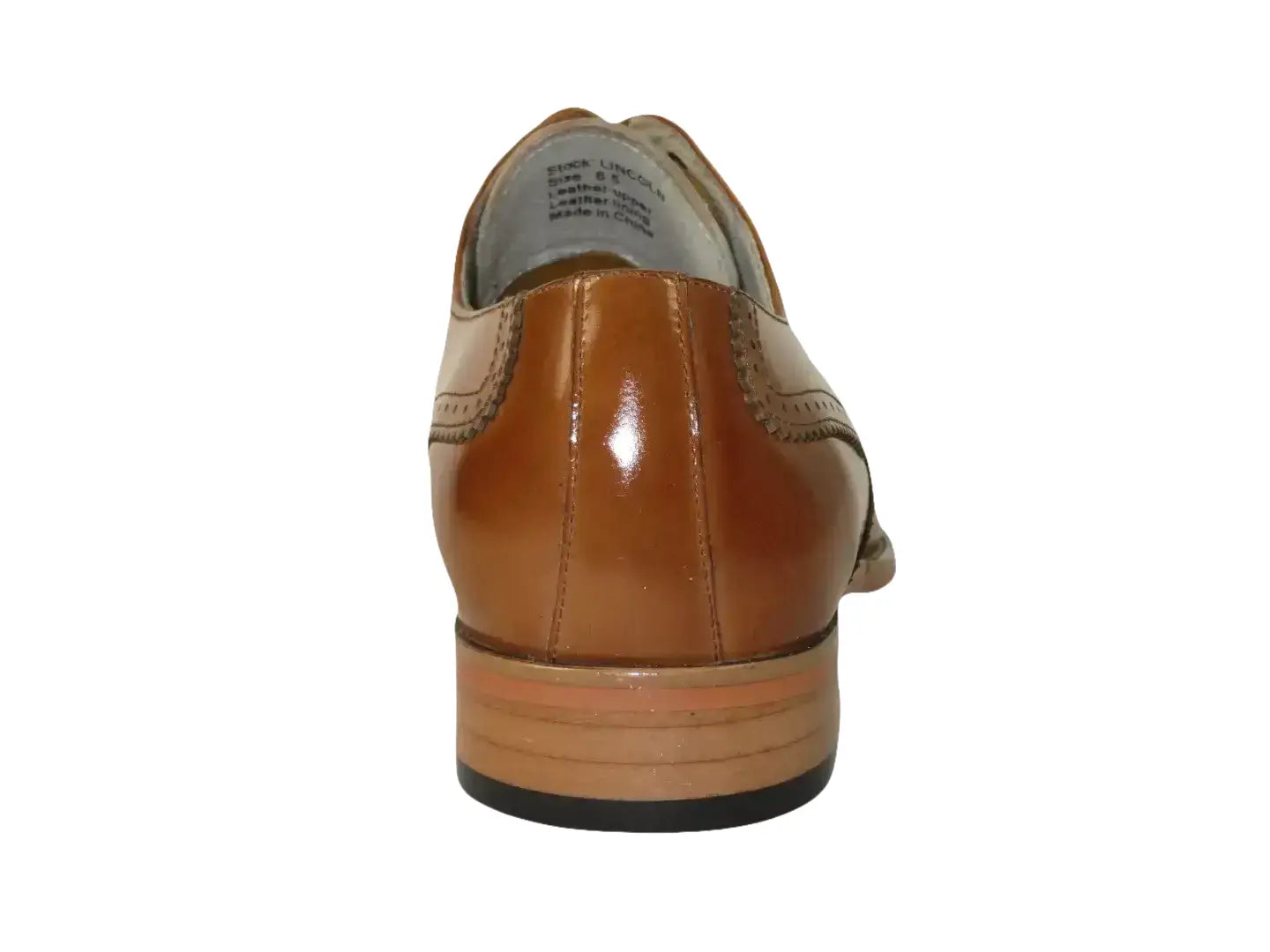 Men's Giovanni Shoes High Quality Leather Wing Tip Derby LINCOLN Tan