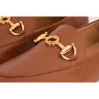 Luanda Tan Leather Women Flat Shoe