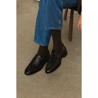 Belvedere Slip-on Penny Loafers Shoes Italian Calfskins Luca Black