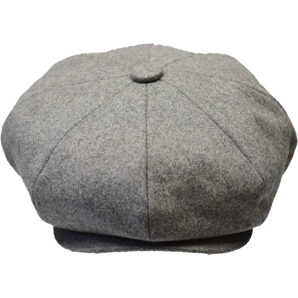 Mens Fashion Classic Flannel Wool Apple Cap Hat by Bruno Capelo ME907 Gray