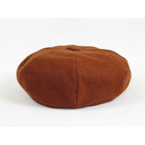 Mens Fashion Classic Flannel Wool Apple Cap Hat by Bruno Capelo ME908 Brandy