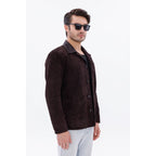The Matera Suede Brown Leather Men Jacket