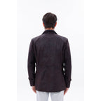Vinci The Cremona Deep Brown Suede Leather Men Jacket