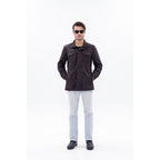 Vinci The Cremona Deep Brown Suede Leather Men Jacket