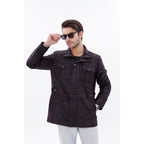Vinci The Cremona Deep Brown Suede Leather Men Jacket