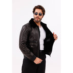 The Ardent Black Lambskin Men Leather Jacket