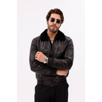 The Ardent Black Lambskin Men Leather Jacket