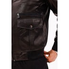 The Ardent Black Lambskin Men Leather Jacket