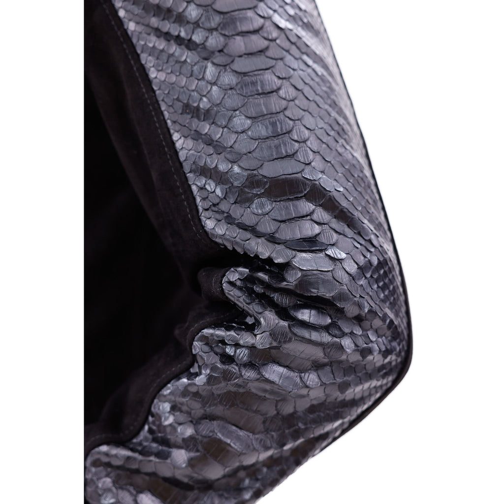 The Ravello Black Snake Leather Men Jacket