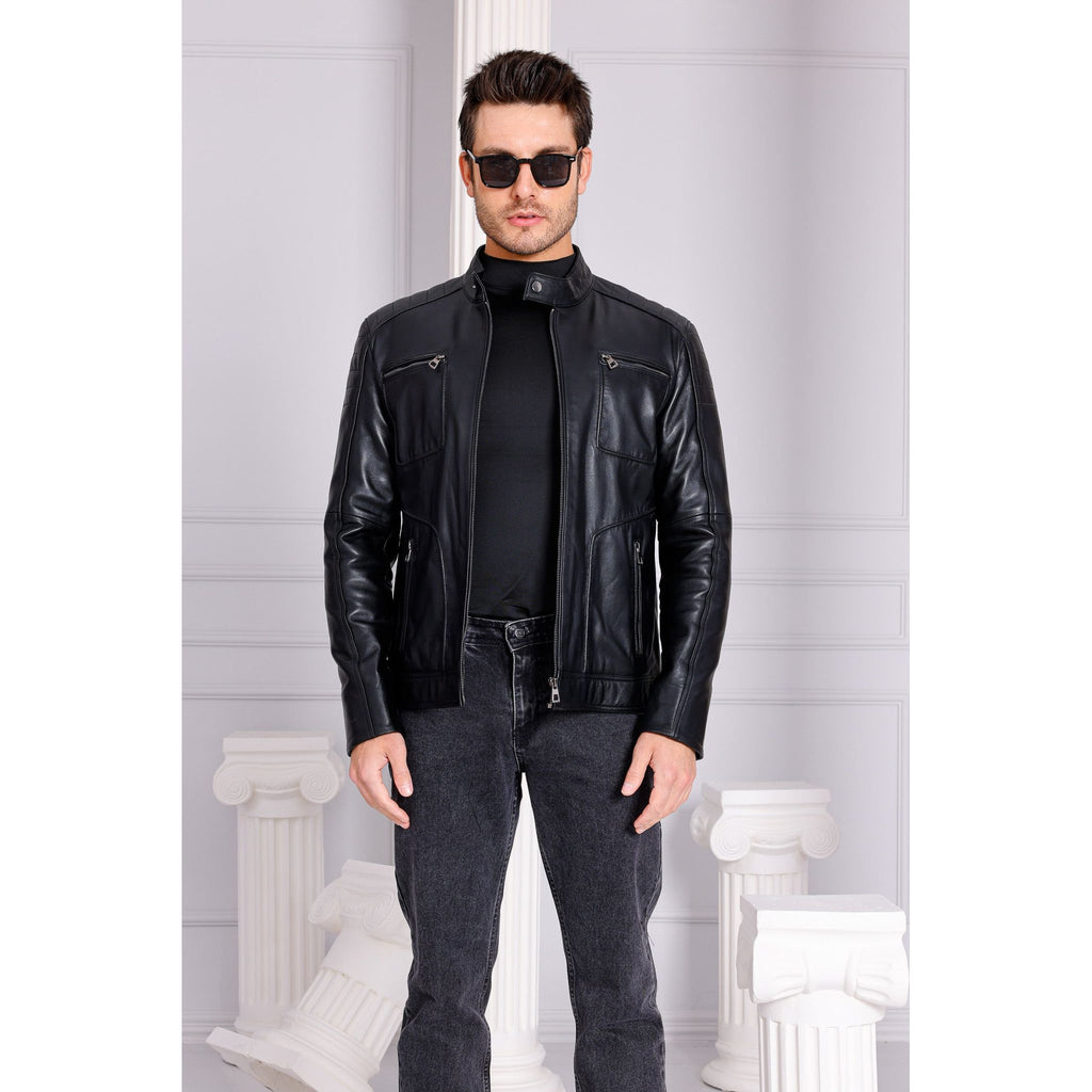 The Argento Black Leather Jacket