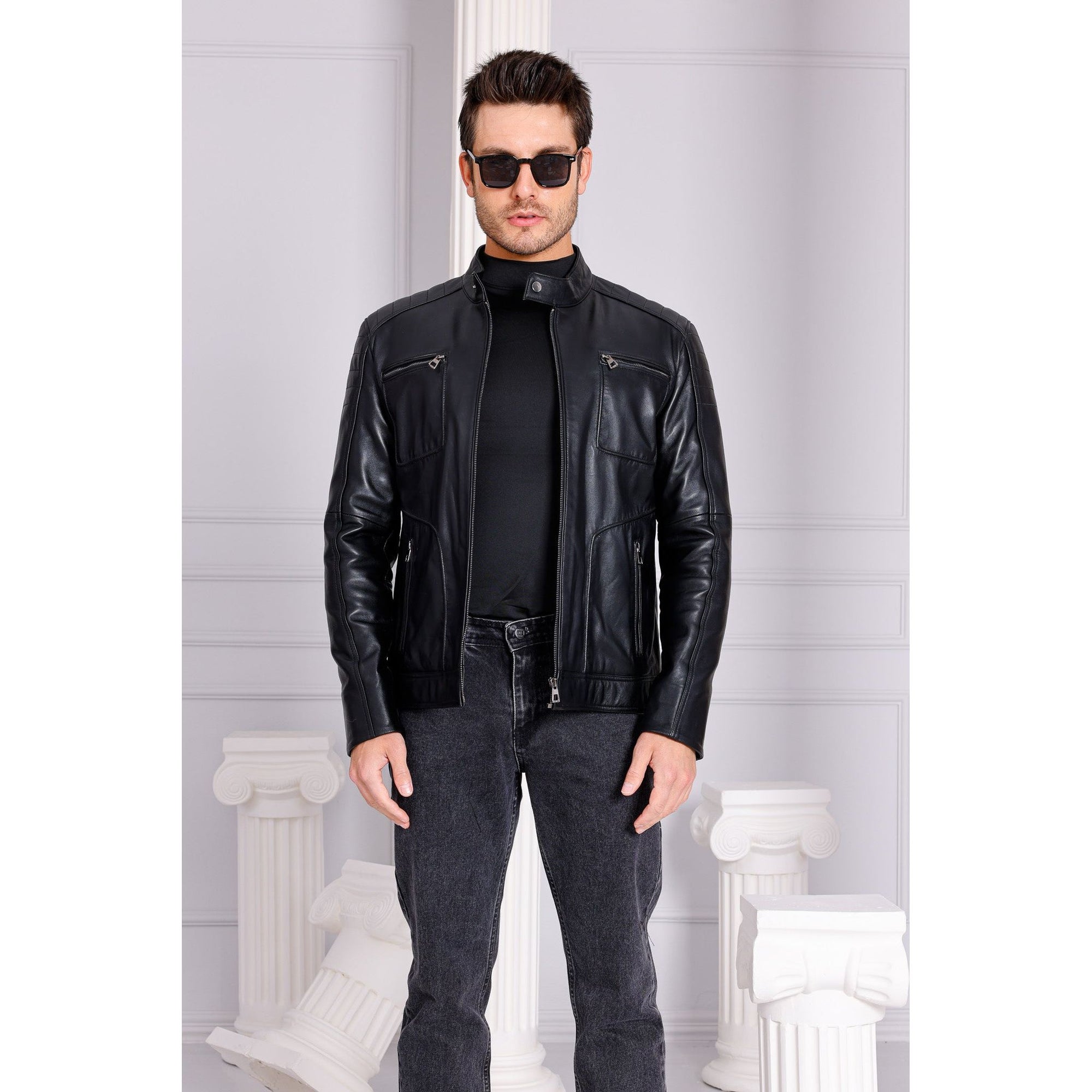 The Argento Black Leather Jacket