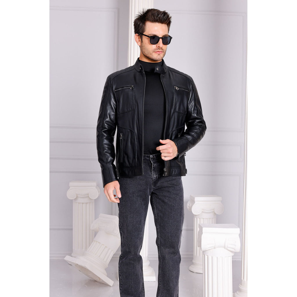The Argento Black Leather Jacket