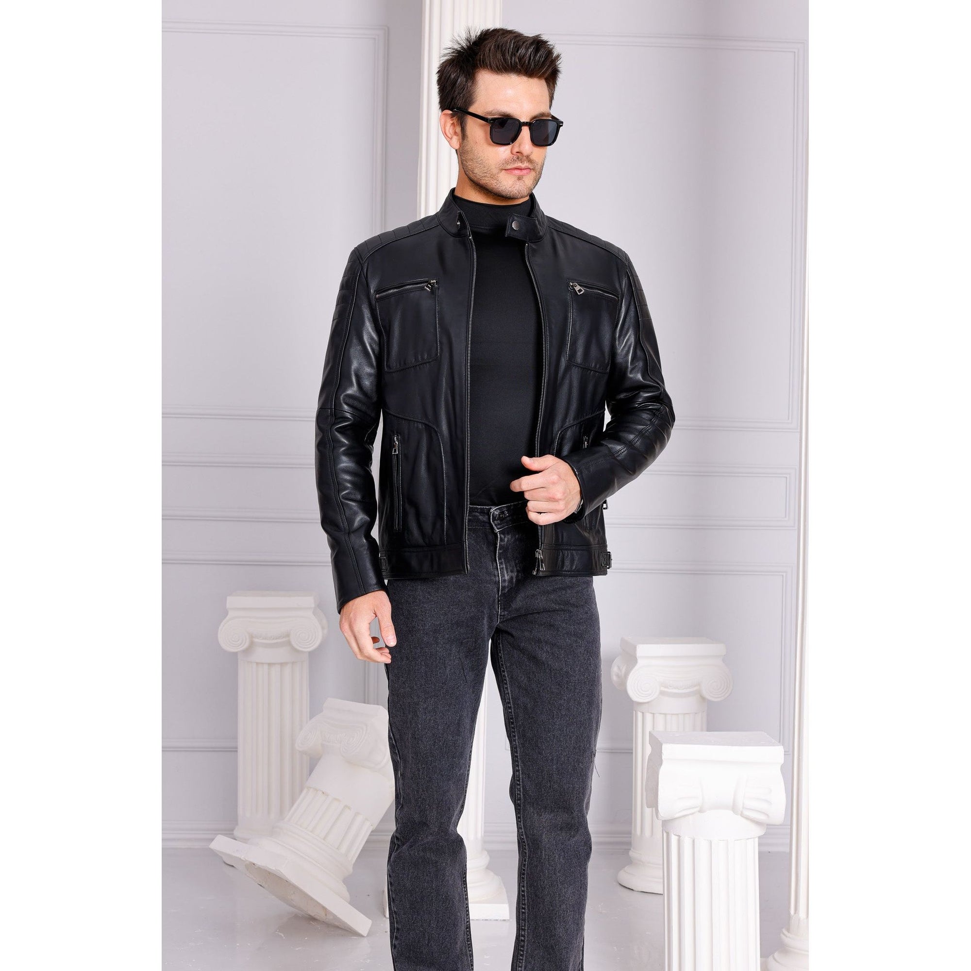 The Argento Black Leather Jacket