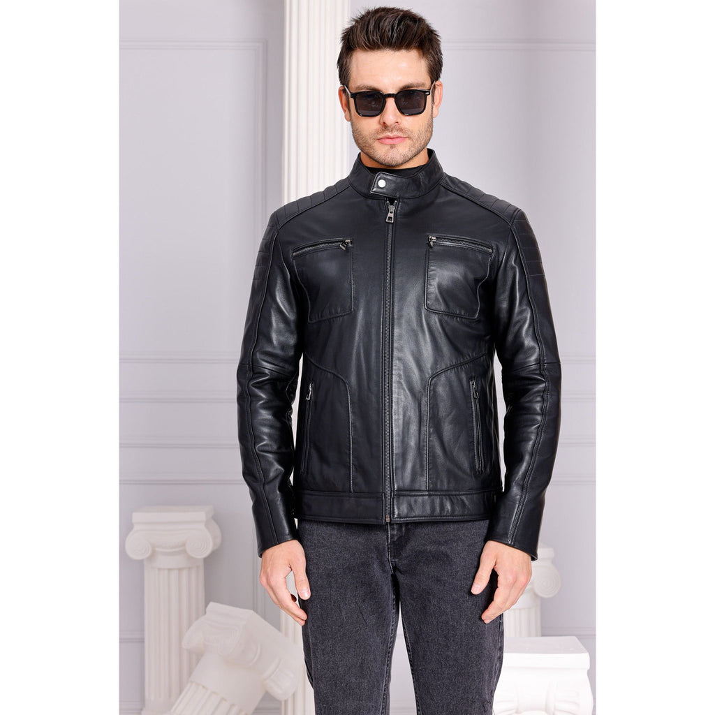 The Argento Black Leather Jacket