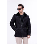 The Varese Black Shearling Men Jacket