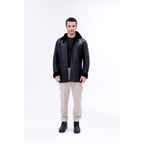 The Treviso Black Shearling Men Jacket