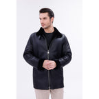 The Treviso Black Shearling Men Jacket