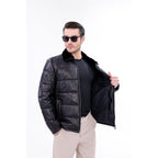 Vinci The Valtina Black Shearling Men Jacket