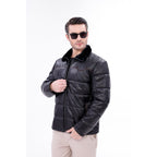 Vinci The Valtina Black Shearling Men Jacket